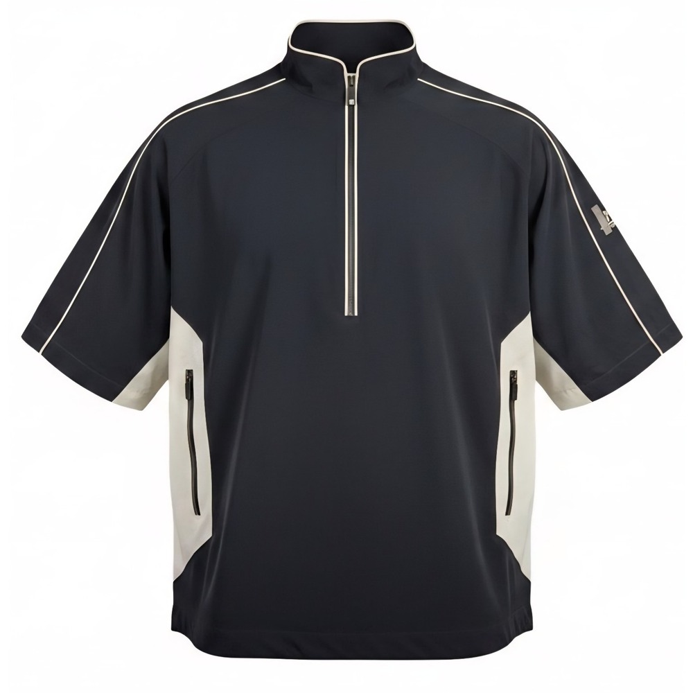FootJoy DryJoys Tour Collection Short Sleeve 1/2 Zip Golf Rain Jacket Men's L